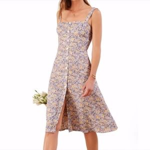 Reformation RARE button-up midi dress
